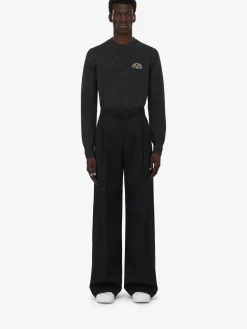 Men's Pleated Baggy Trousers in >Alexander McQueen Shop