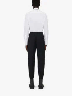 Men's Press Stud Cargo Trousers in ><noscript><img width=