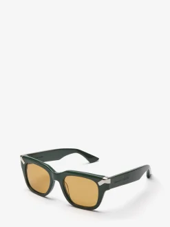 Men's Punk Rivet Square Sunglasses in ><noscript><img width=