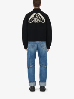 Men's Seal Logo Bomber Jacket in ><noscript><img width=