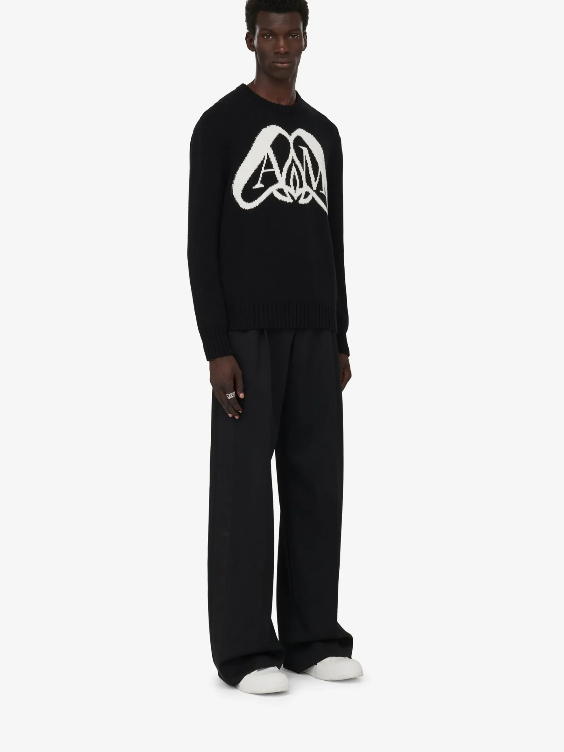 Men's Seal Logo Jumper in >Alexander McQueen Hot