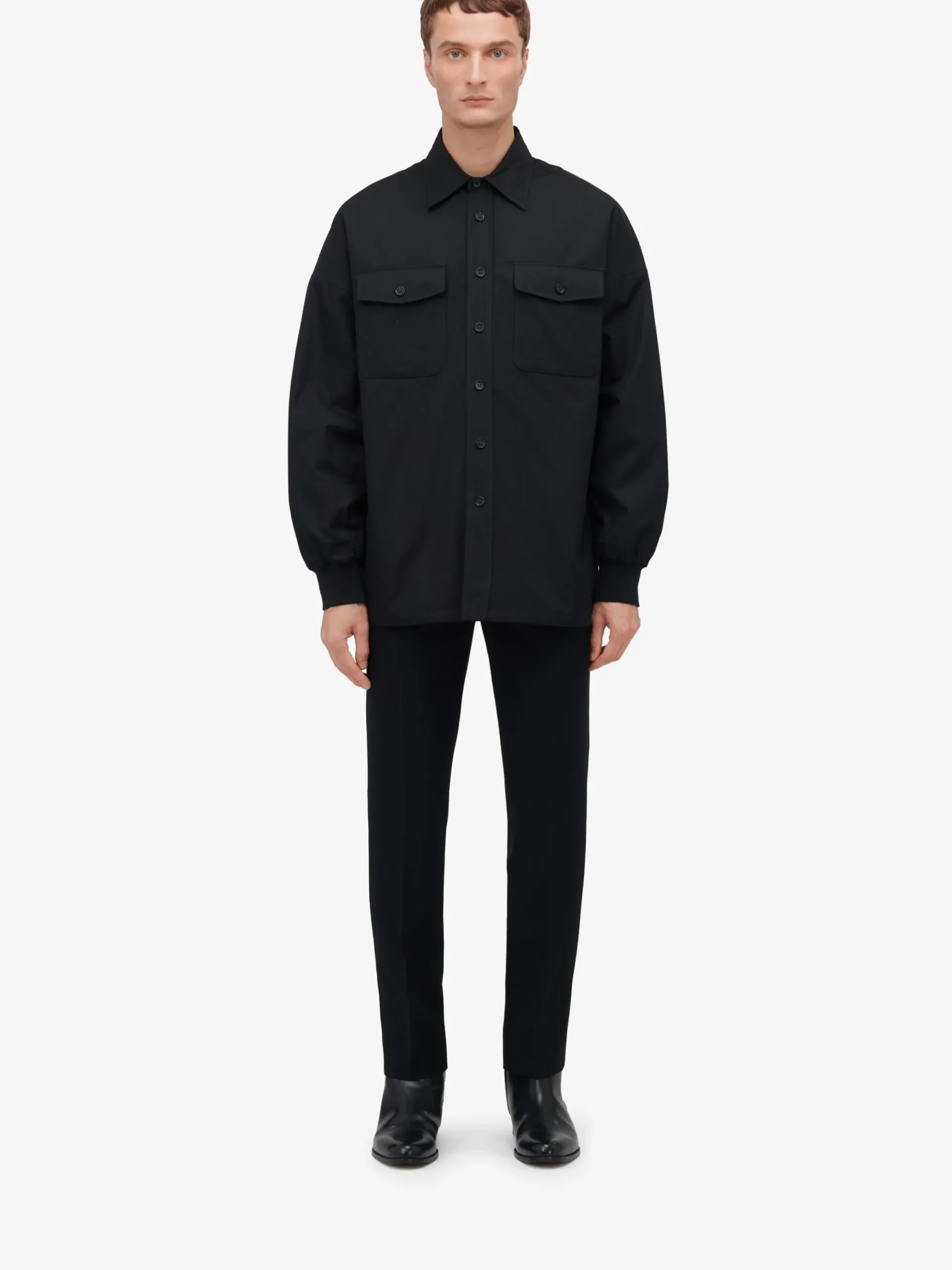 Men's Seal Logo Shirt in >Alexander McQueen Best