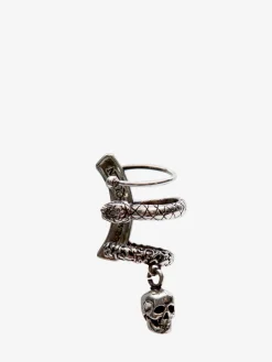 Men's Skull And Snake Ear Cuff in >Alexander McQueen Cheap