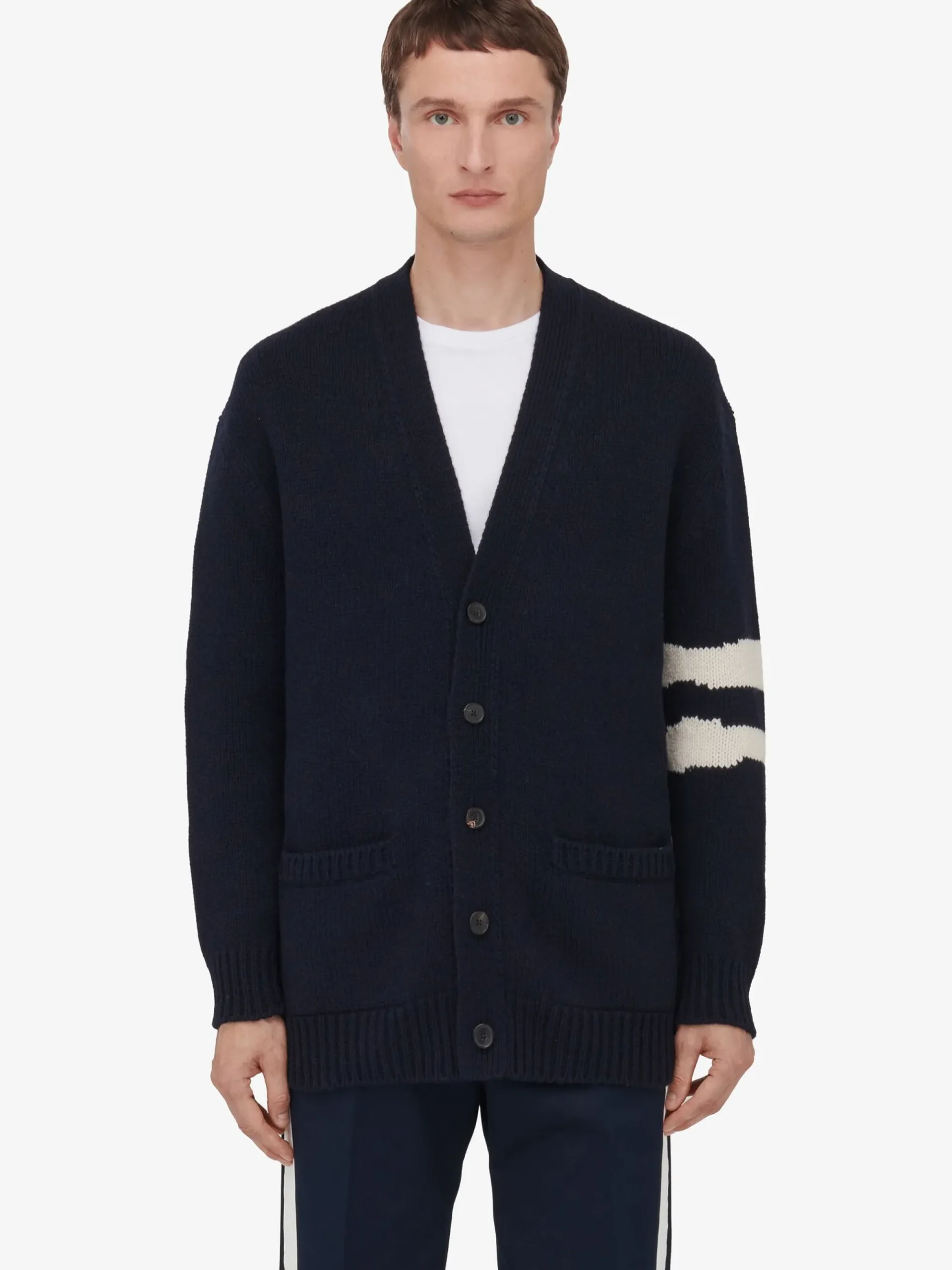 Men's Skull Intarsia Cardigan in >Alexander McQueen Discount