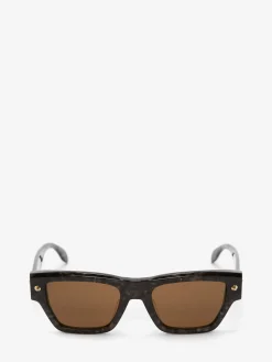 Men's Spike Studs Rectangular Sunglasses in >Alexander McQueen Cheap