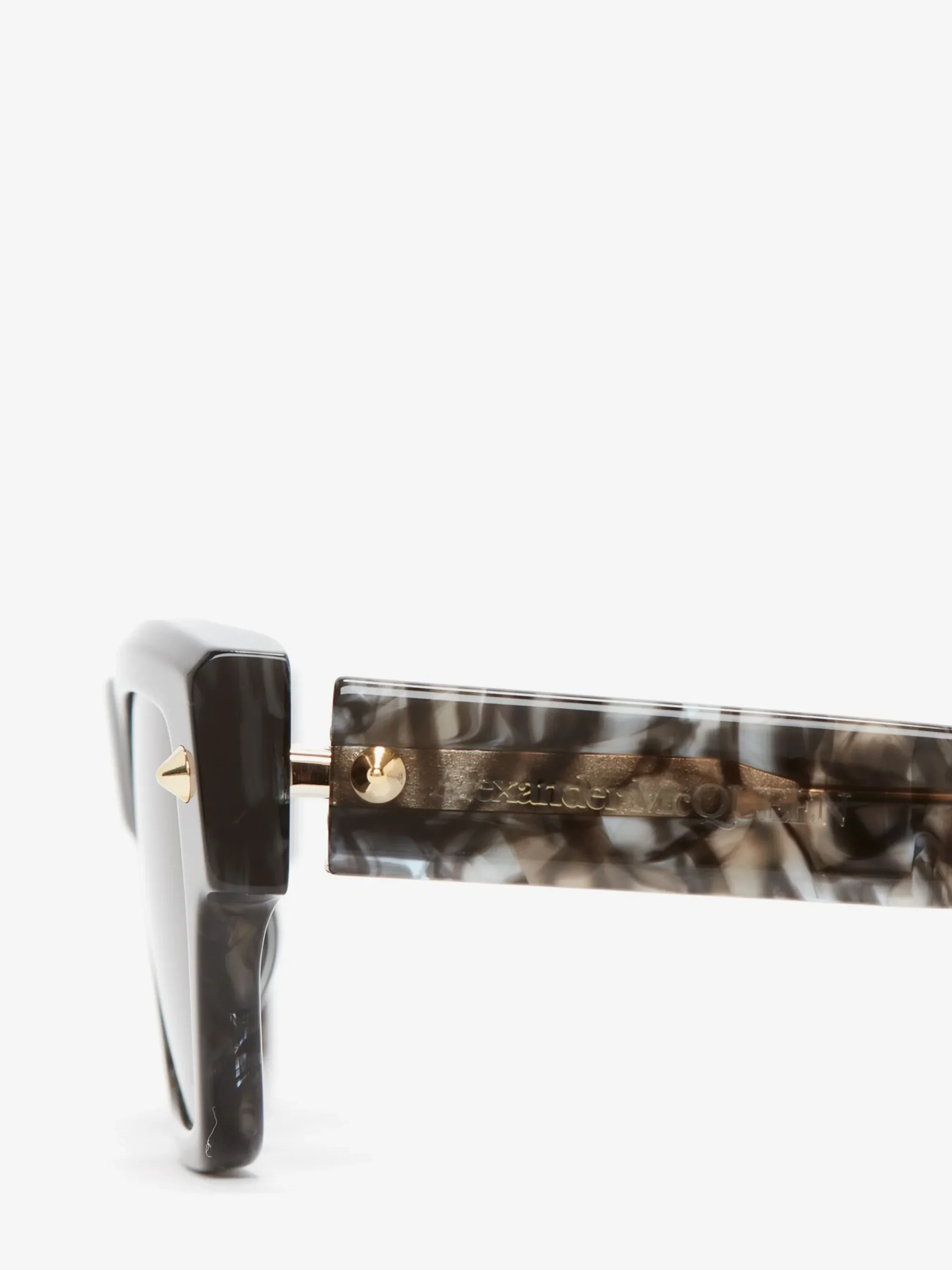 Men's Spike Studs Rectangular Sunglasses in >Alexander McQueen Cheap