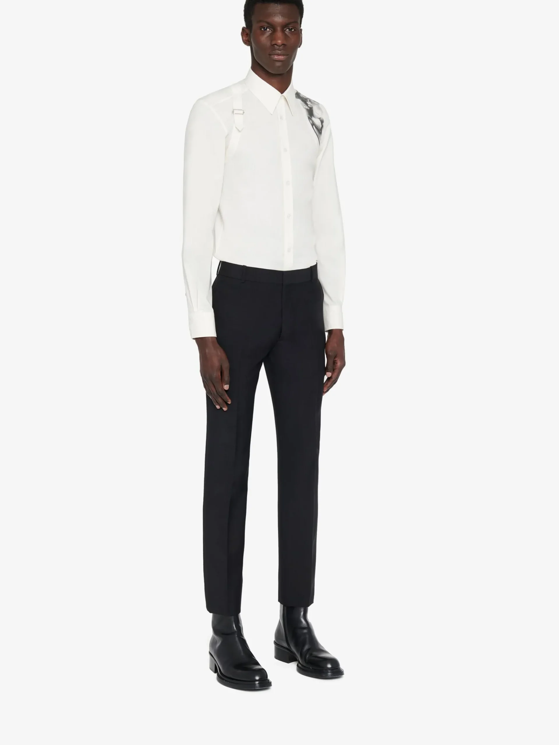 Men's Tailored Cigarette Trousers in >Alexander McQueen Shop