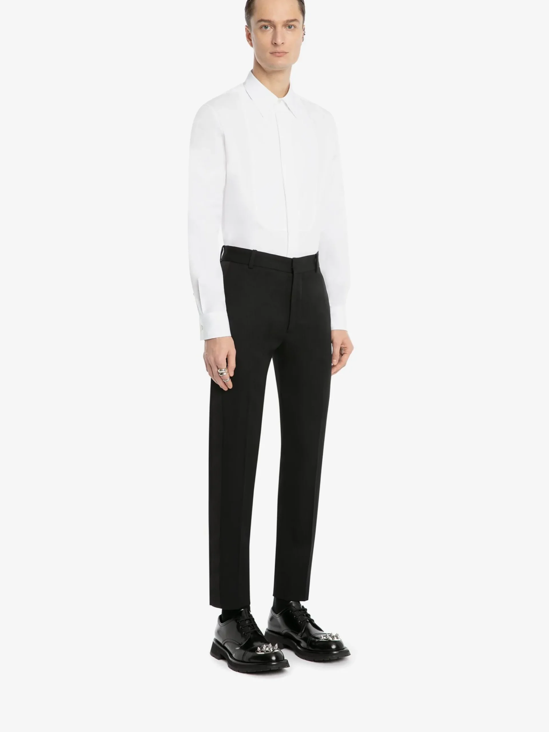 Men's Tailored Cigarette Trousers in >Alexander McQueen Fashion