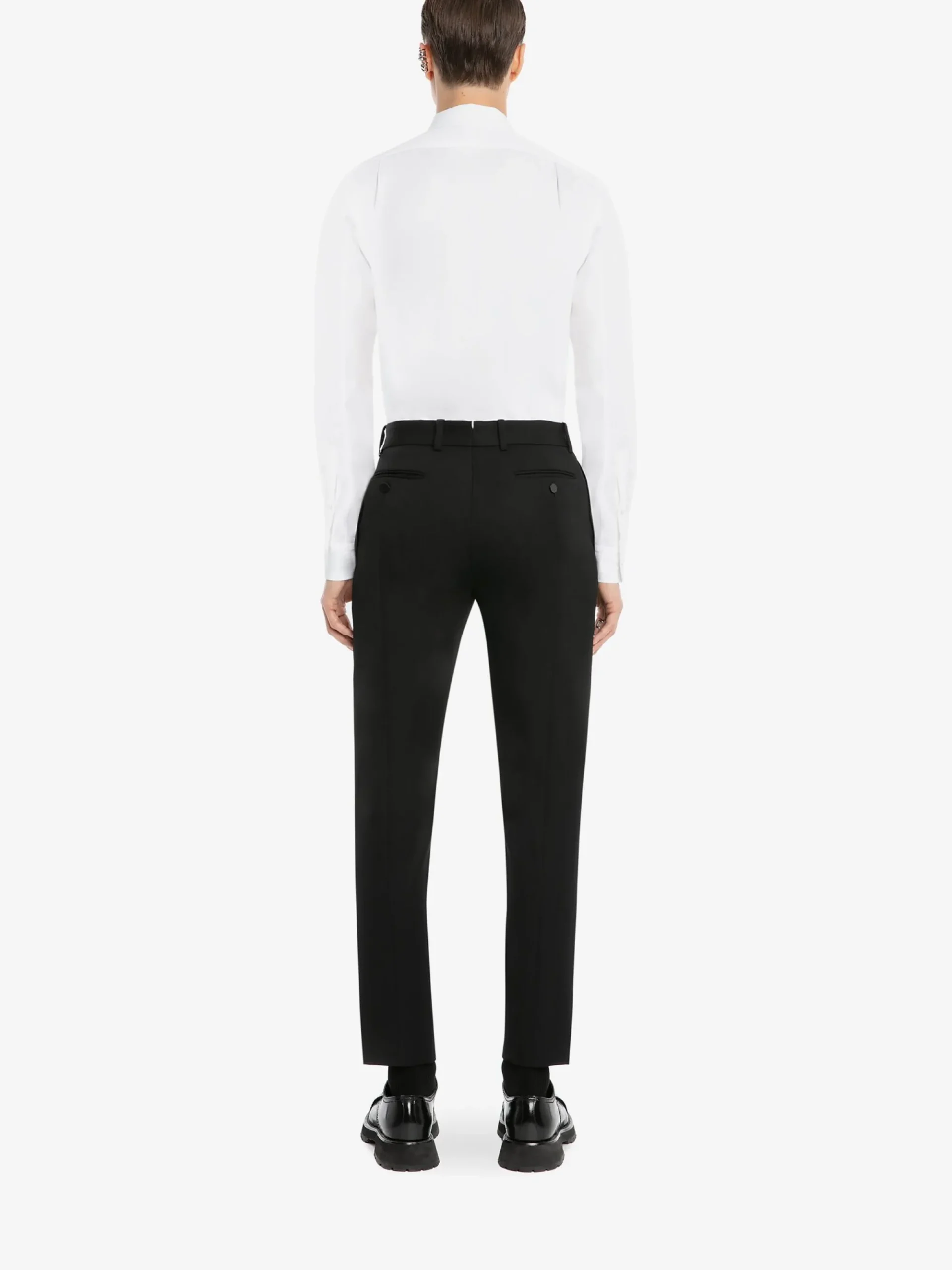 Men's Tailored Cigarette Trousers in >Alexander McQueen Fashion