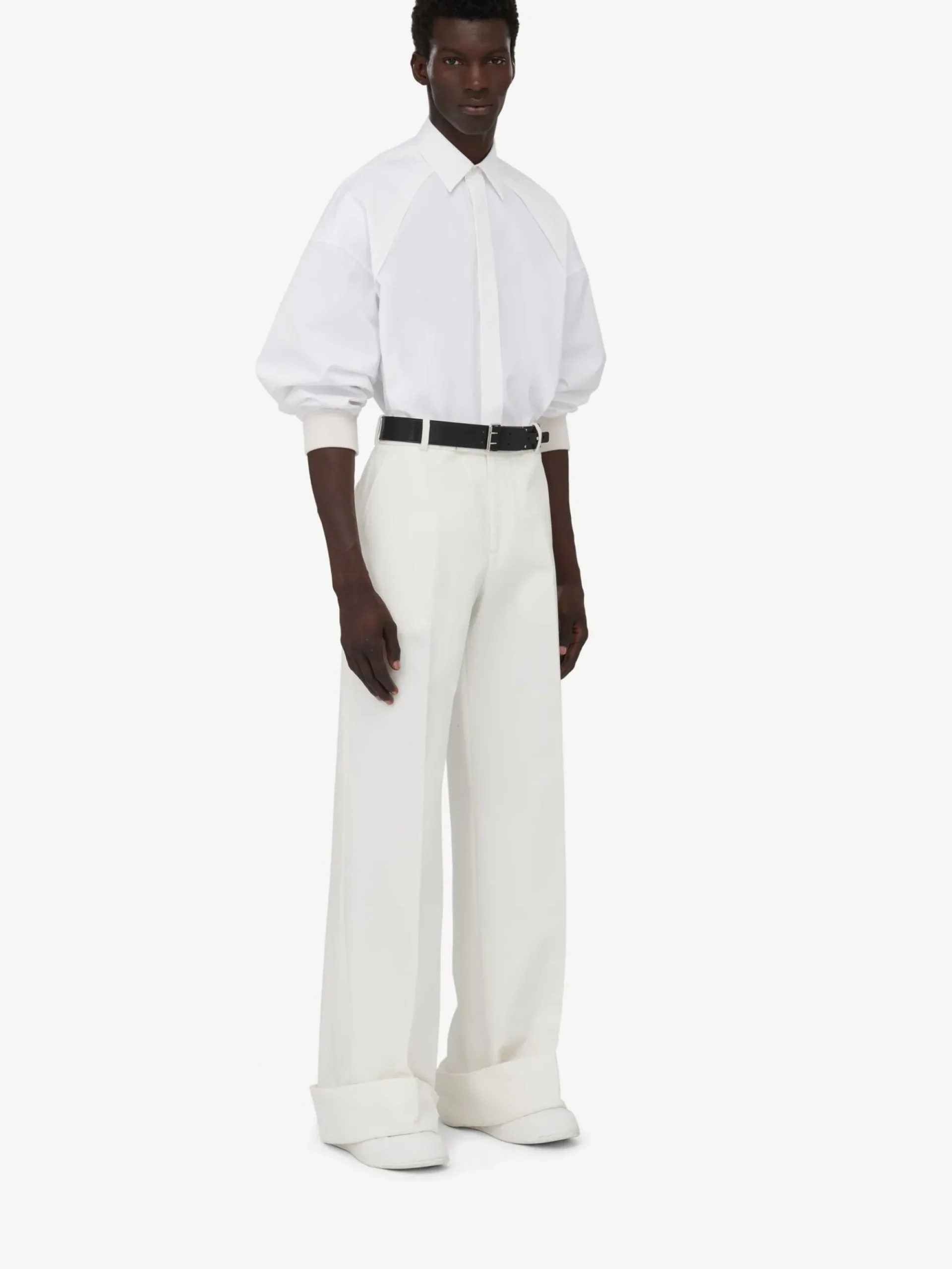 Men's Turn-up Baggy Trousers in >Alexander McQueen New