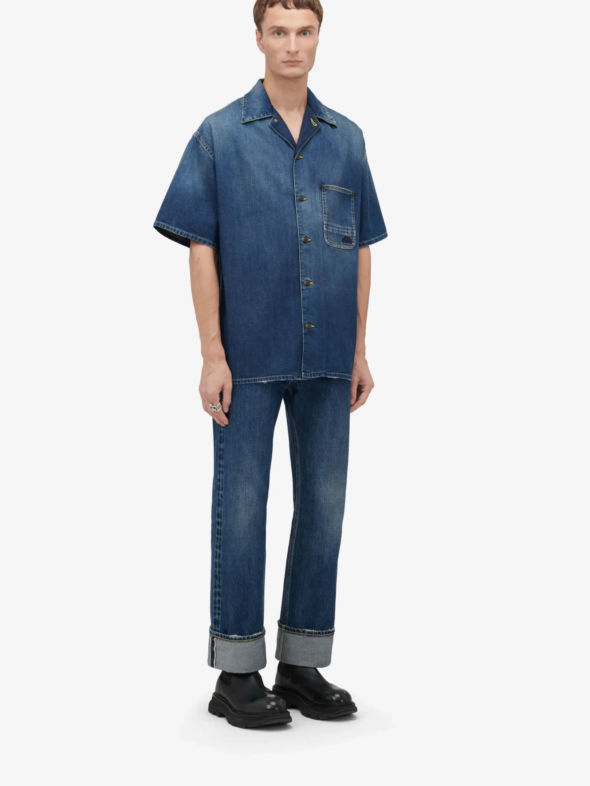 Men's Turn-up Jeans in >Alexander McQueen Cheap