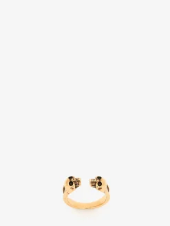 Men's Twin Skull Ring in ><noscript><img width=