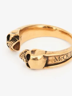 Men's Twin Skull Ring in ><noscript><img width=