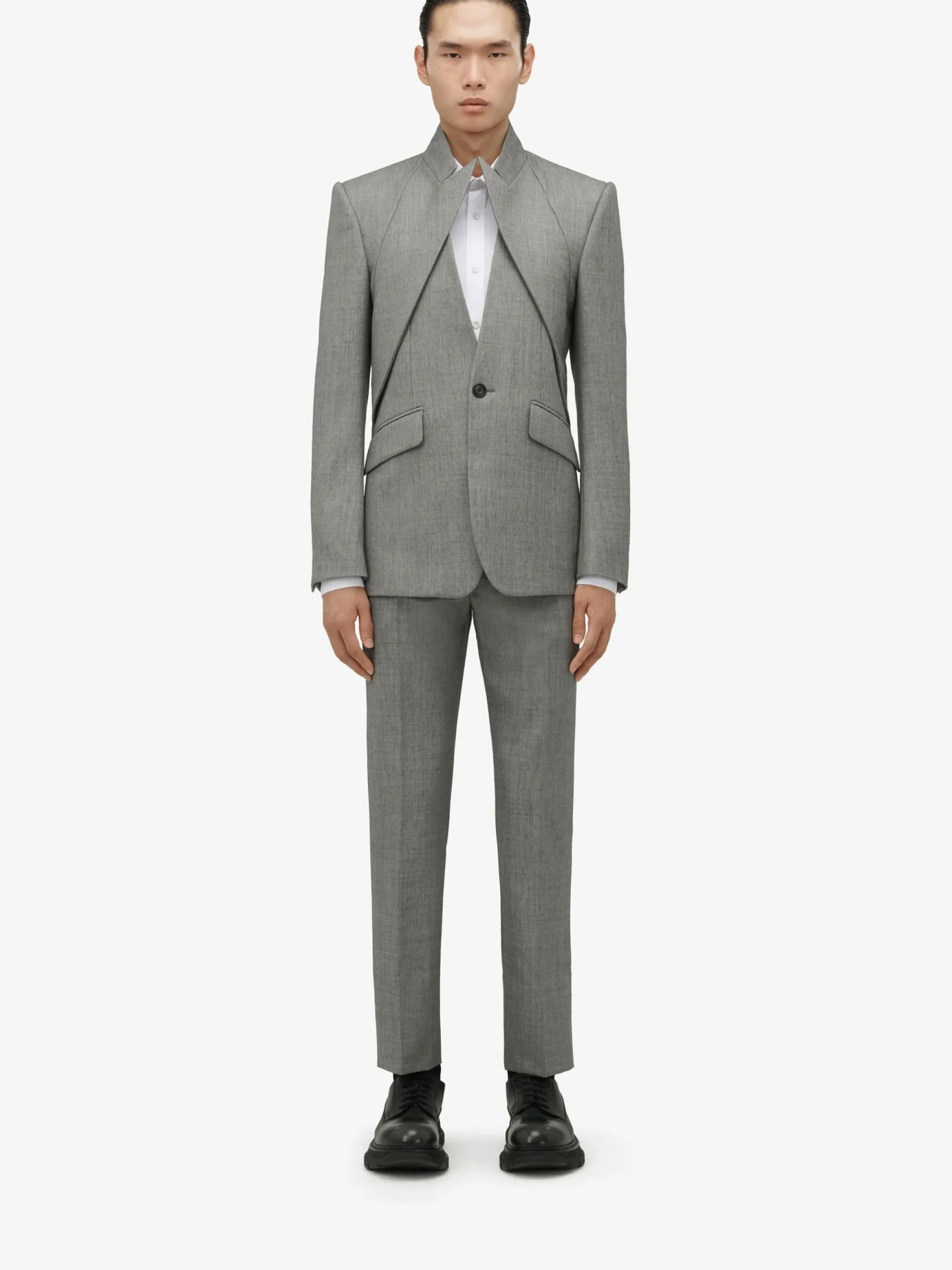 Men's Twisted Lapel Single-breasted Jacket in >Alexander McQueen Best