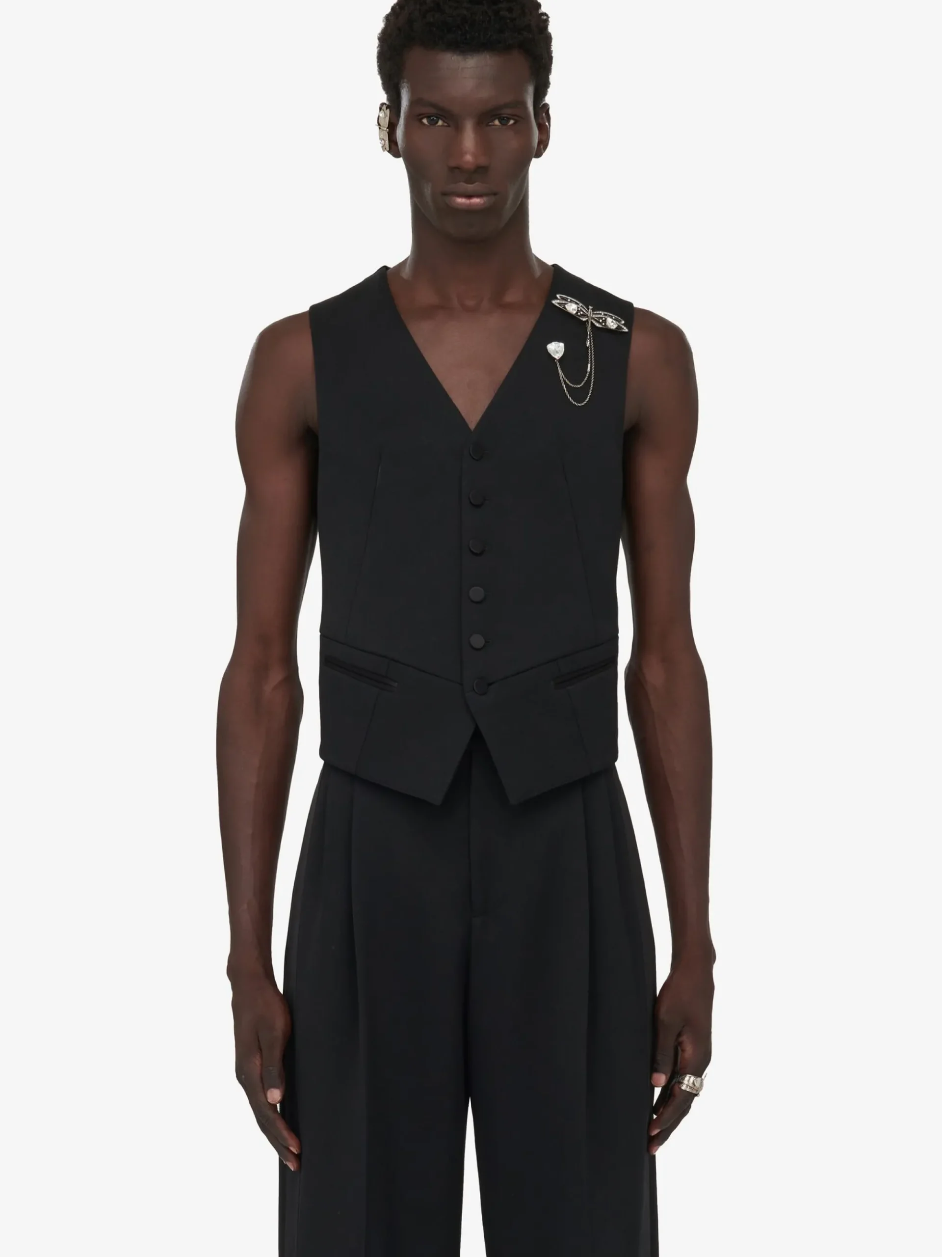 Men's Twisted Seam Waistcoat in >Alexander McQueen Online