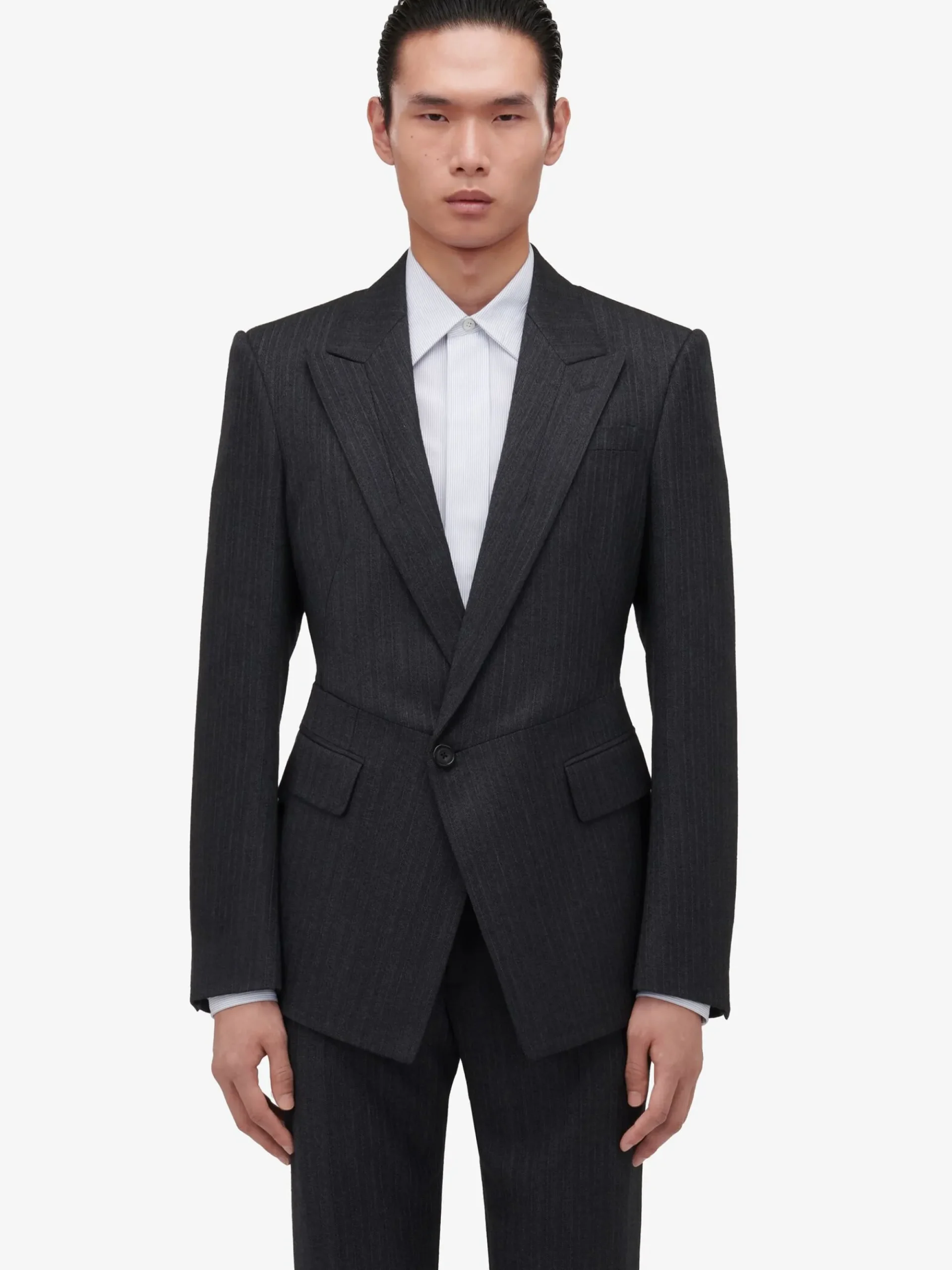 Men's Twisted Waist Single-breasted Jacket in >Alexander McQueen Cheap