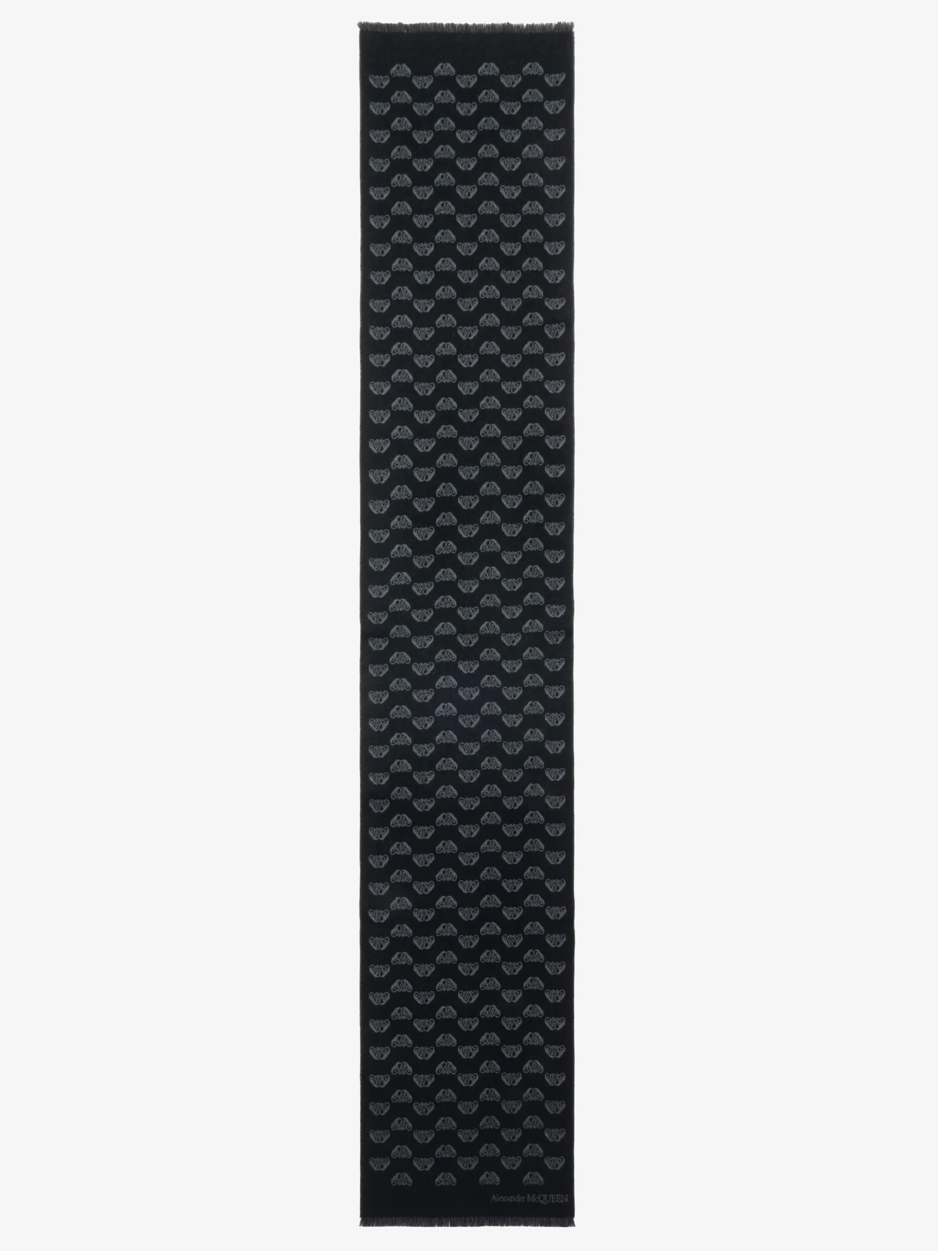 Men's Up-and-down Seal Logo Scarf in >Alexander McQueen Outlet