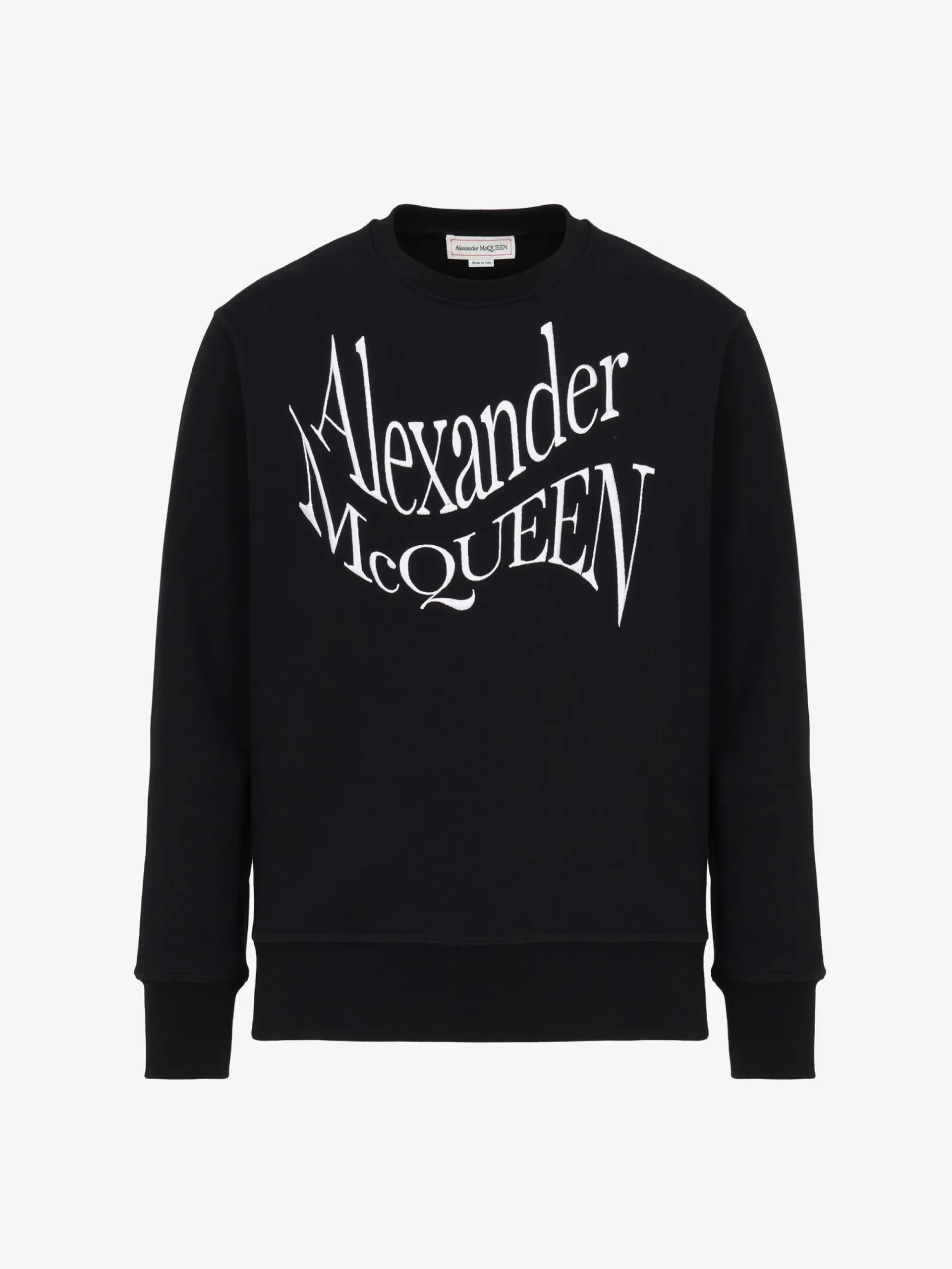Men's Warped Logo Sweatshirt in >Alexander McQueen Cheap