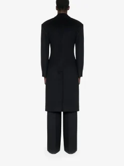 Men's Wide Shoulder Fitted Coat in ><noscript><img width=