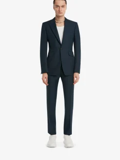 Men's Wool Mohair Single-breasted Jacket in >Alexander McQueen Cheap