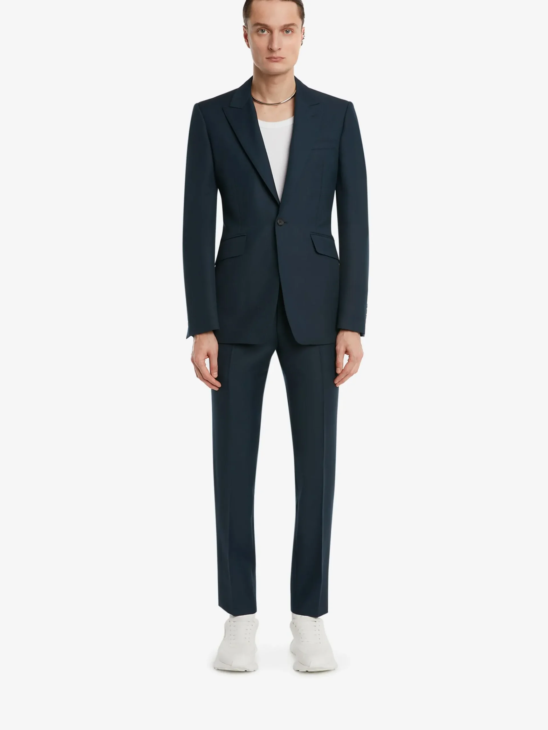 Men's Wool Mohair Single-breasted Jacket in >Alexander McQueen Cheap