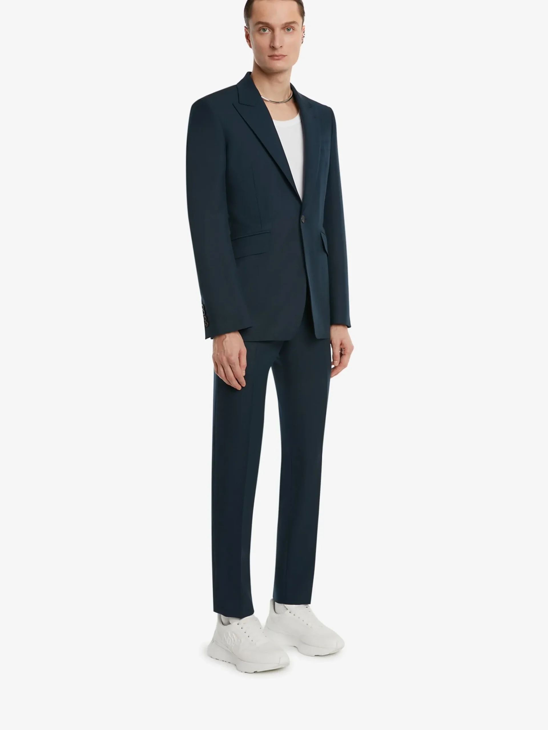 Men's Wool Mohair Single-breasted Jacket in >Alexander McQueen Cheap