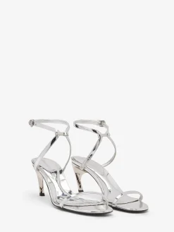 Women's Armadillo Metal Bar Sandal in >Alexander McQueen Outlet
