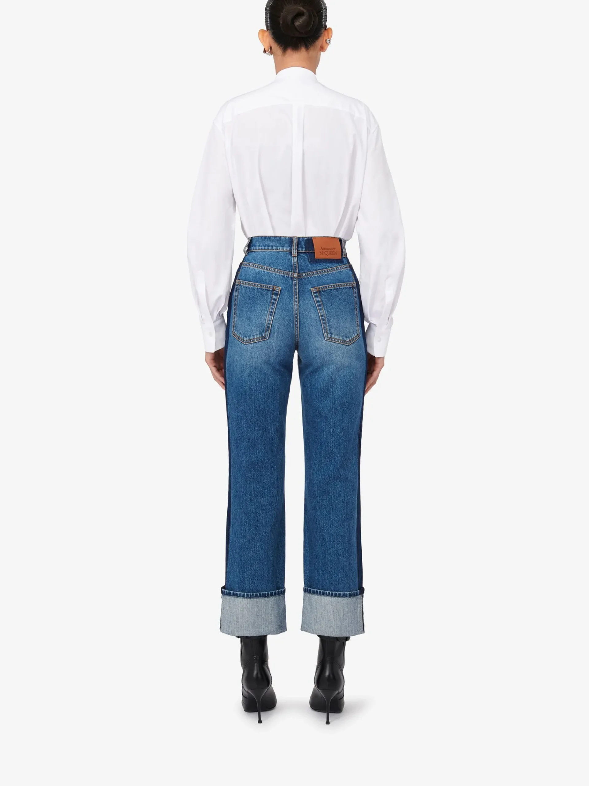 Women's Baggy Boyfriend Jeans in >Alexander McQueen Cheap