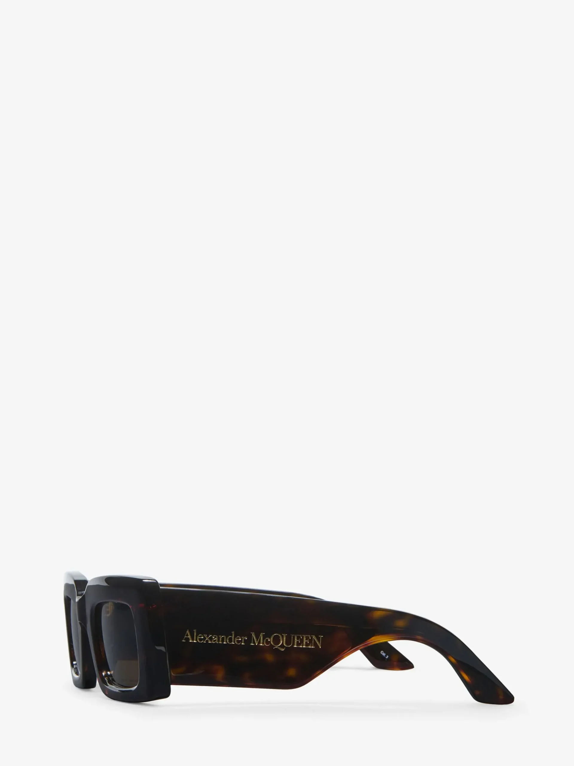 Women's Bold Rectangular Sunglasses in >Alexander McQueen Clearance