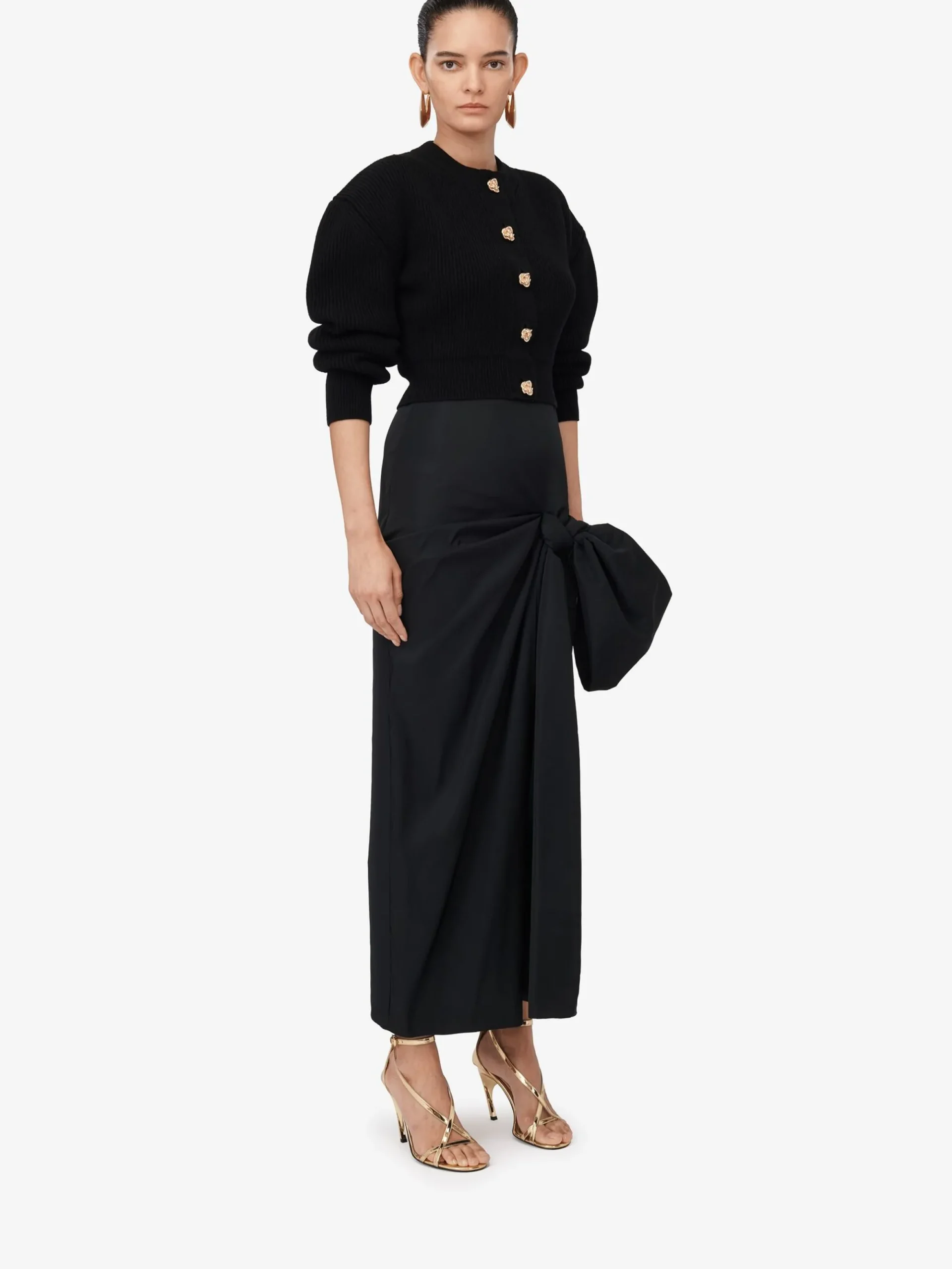 Women's Bow Detail Slim Skirt in >Alexander McQueen Discount