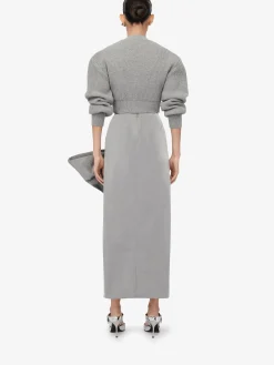 Women's Bow Detail Slim Skirt in ><noscript><img width=
