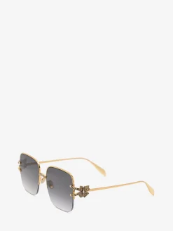 Women's Butterfly Jewelled Square Sunglasses in ><noscript><img width=