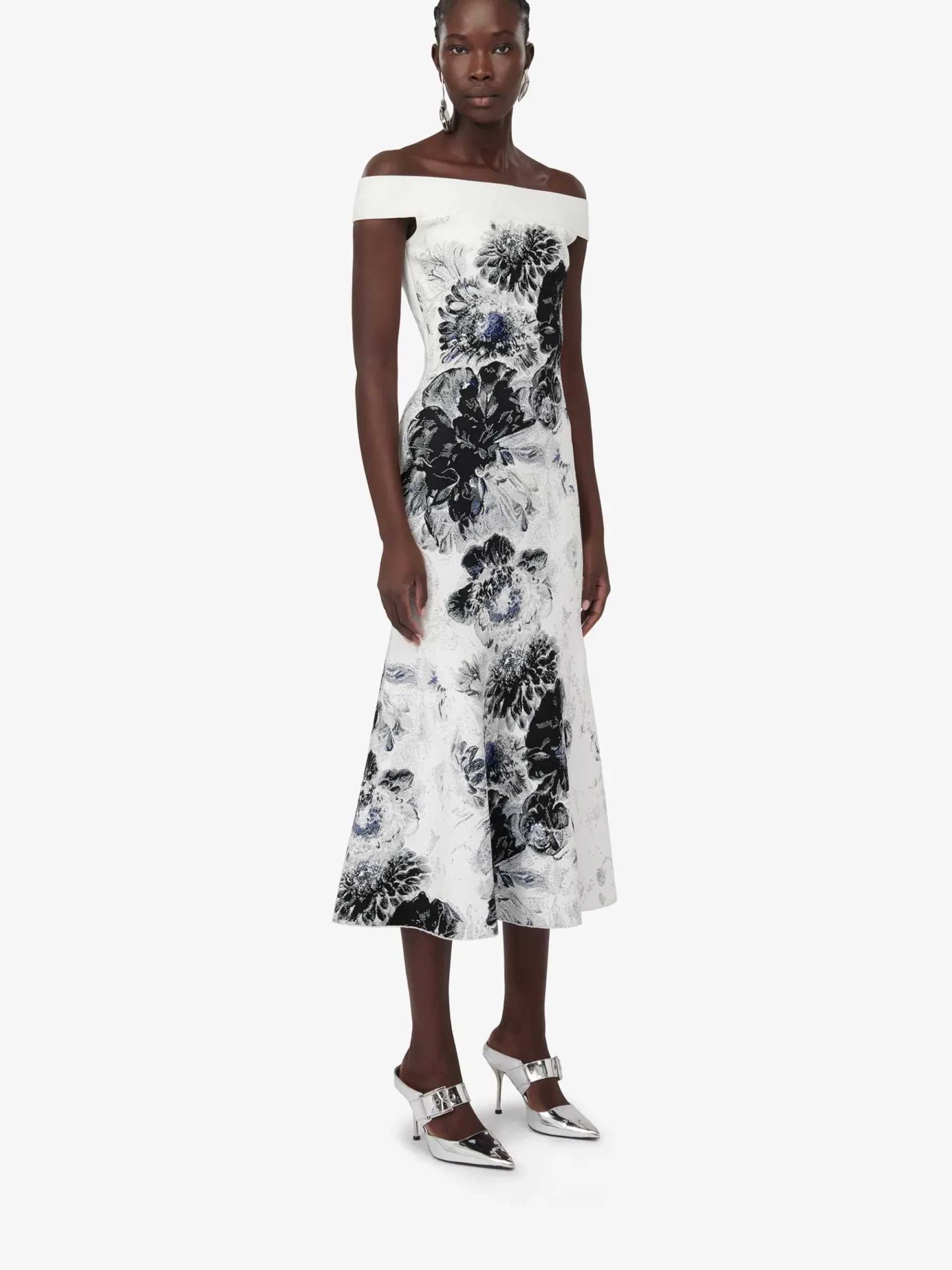 Women's Chiaroscuro Jacquard Dress in >Alexander McQueen Clearance
