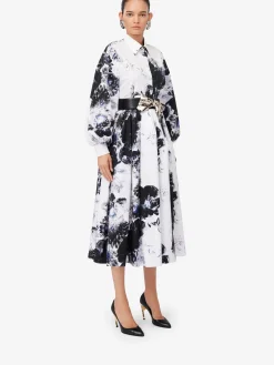 Women's Chiaroscuro Pleated Midi Skirt in ><noscript><img width=