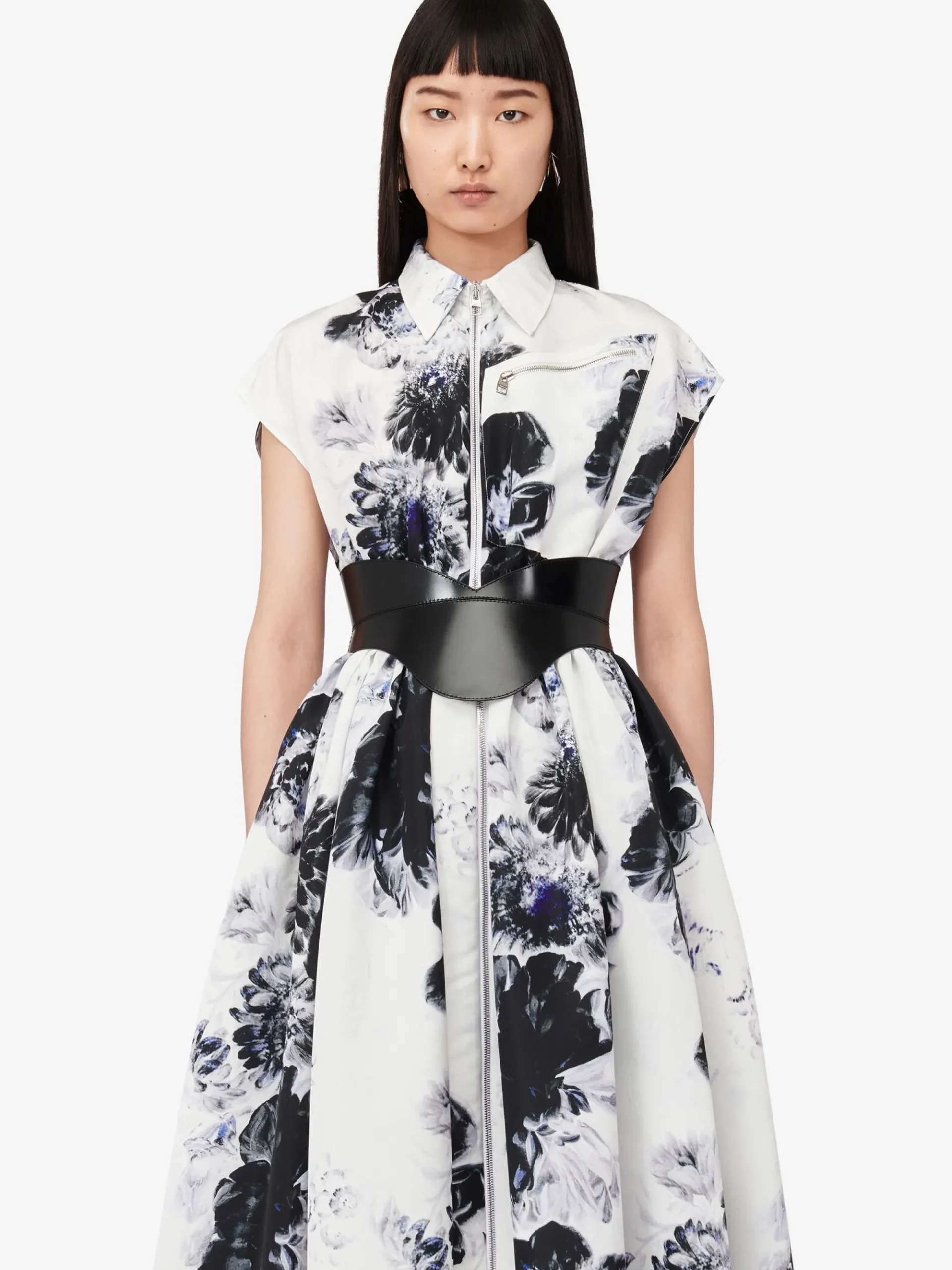 Women's Chiaroscuro Shirt Dress in >Alexander McQueen Discount