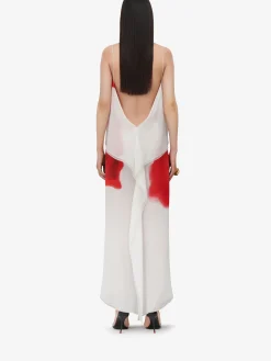 Women's Chiffon Bleeding Rose Slip Dress in ><noscript><img width=