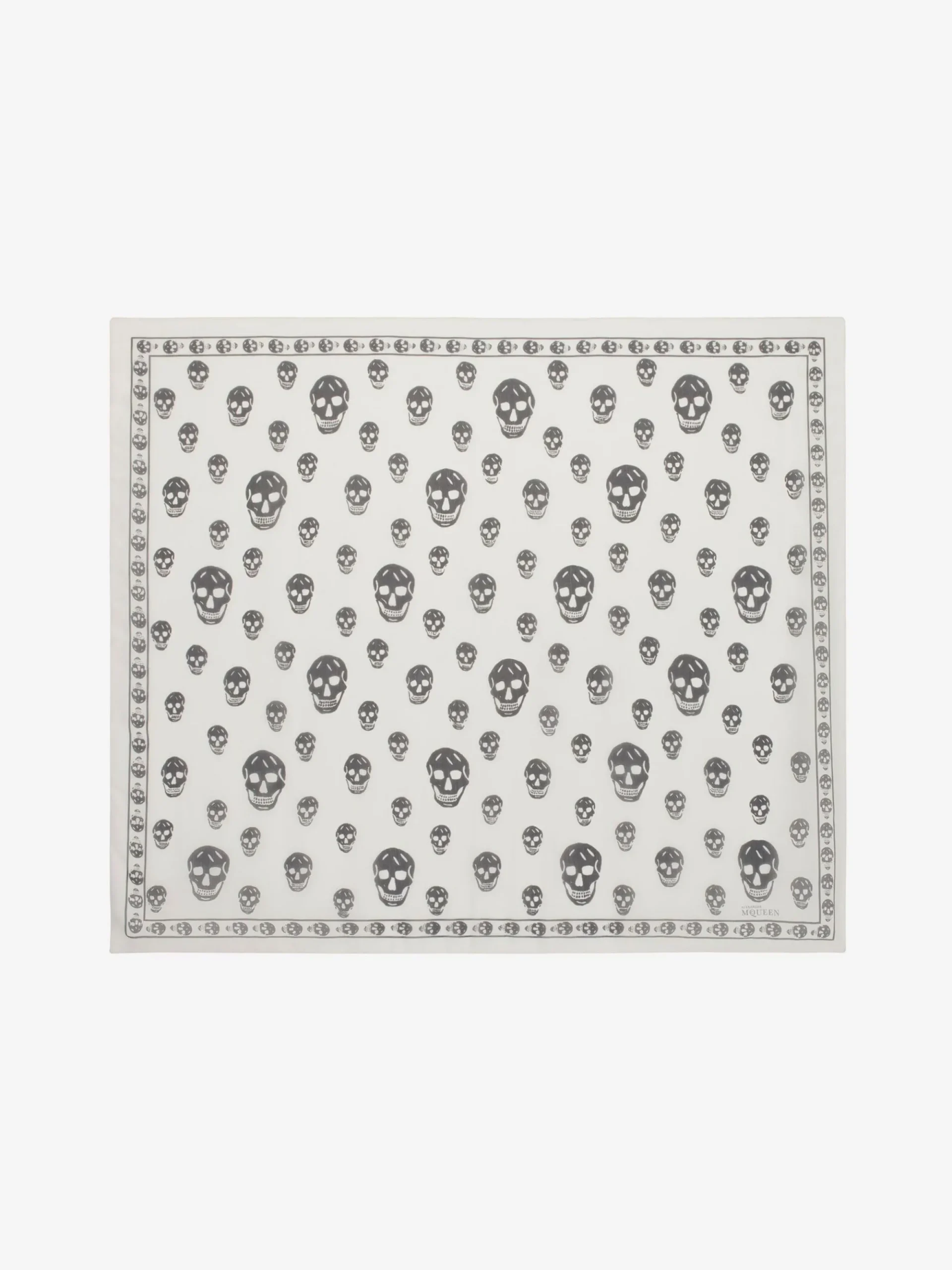 Women's Classic Silk Chiffon Skull Scarf in >Alexander McQueen Hot