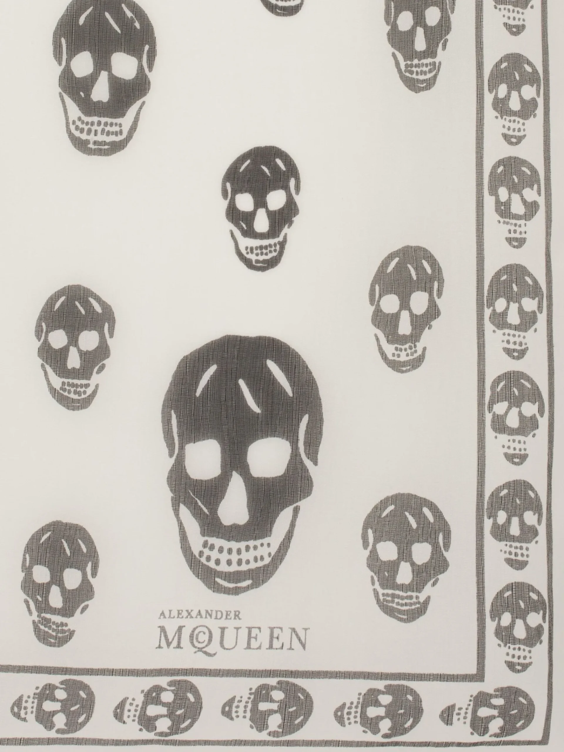Women's Classic Silk Chiffon Skull Scarf in >Alexander McQueen Hot