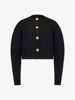 Women's Cocoon Sleeve Military Jacket in >Alexander McQueen Shop