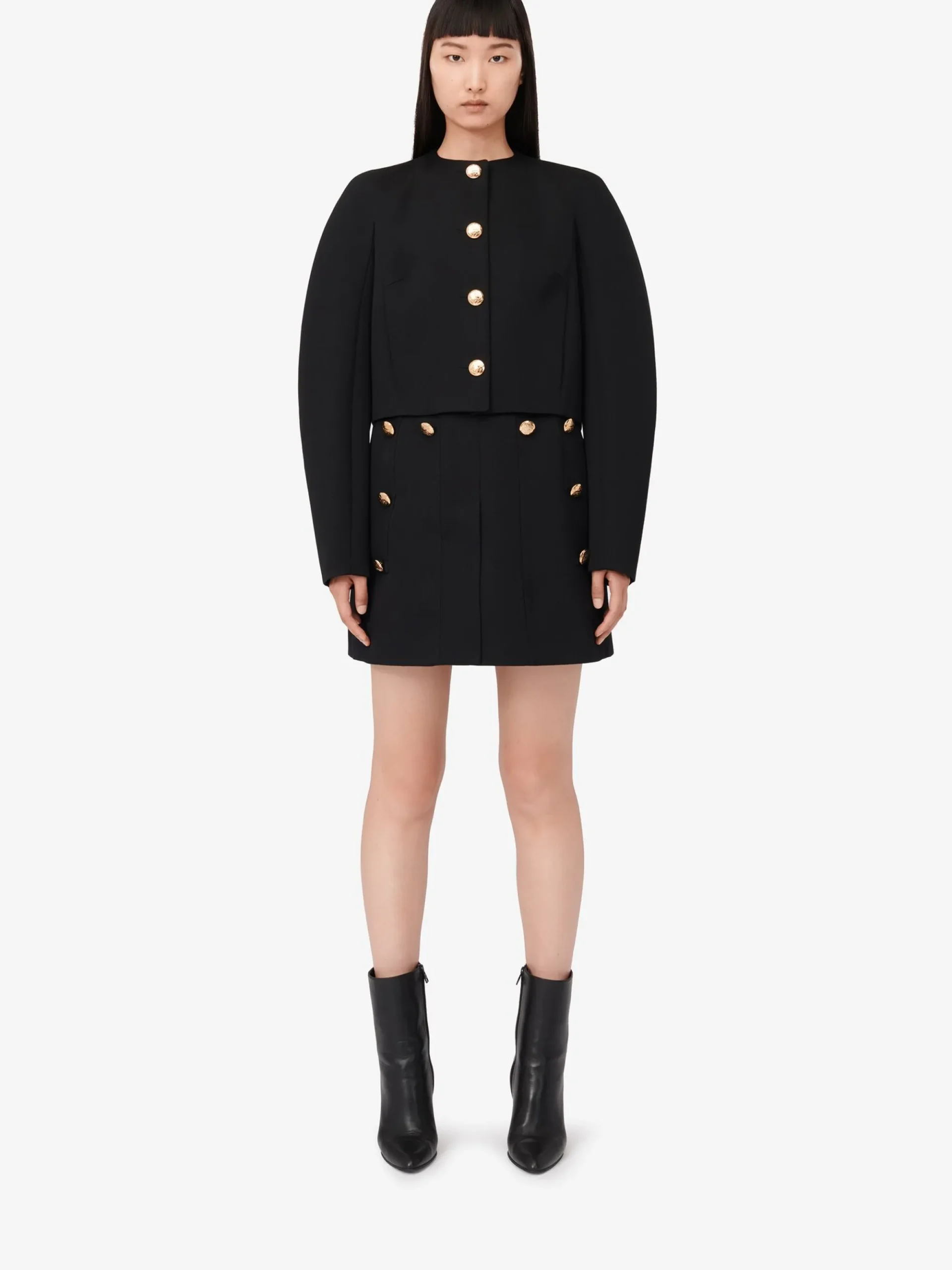 Women's Cocoon Sleeve Military Jacket in >Alexander McQueen Shop