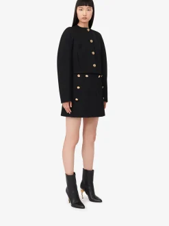Women's Cocoon Sleeve Military Jacket in ><noscript><img width=