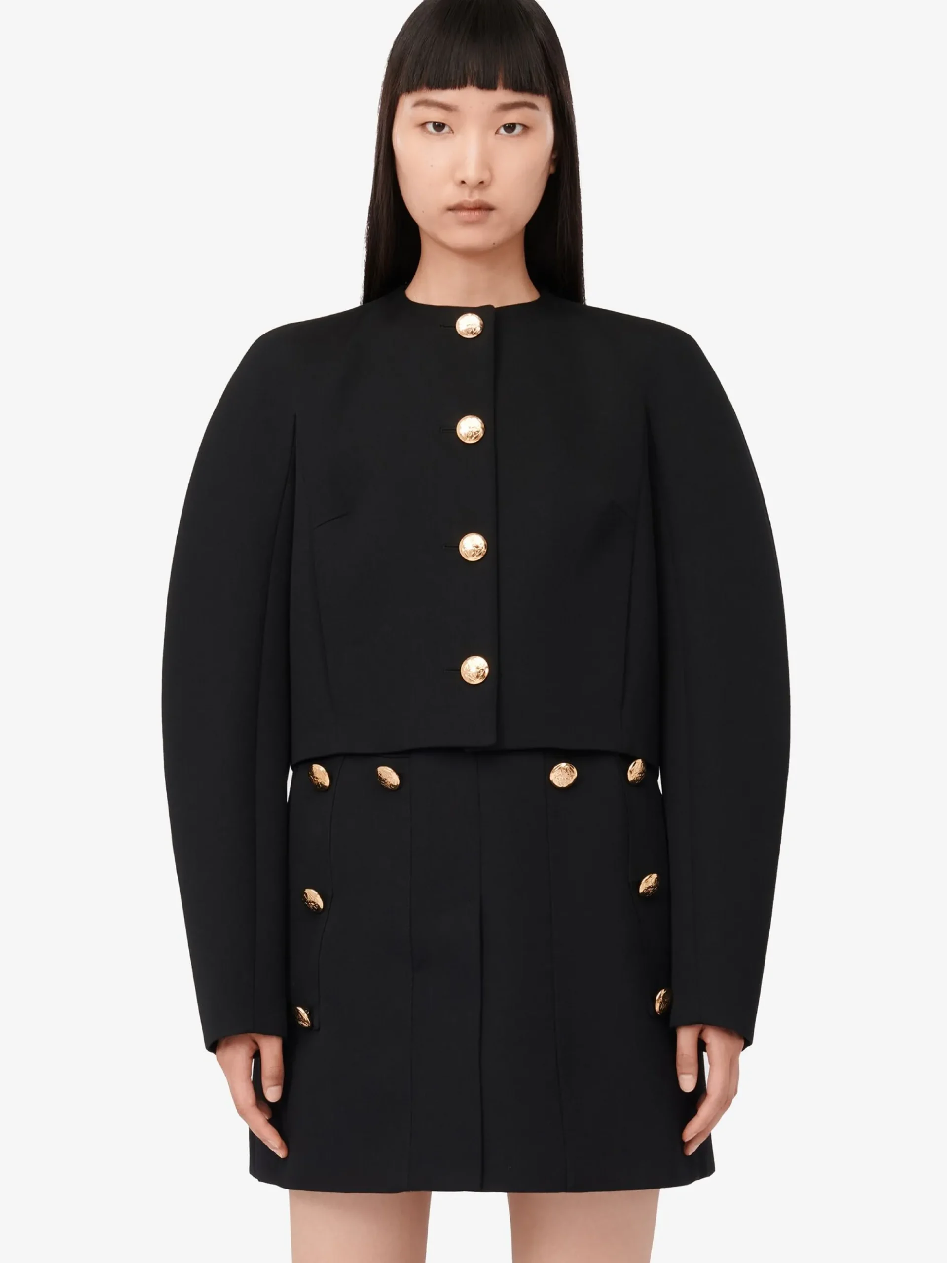 Women's Cocoon Sleeve Military Jacket in >Alexander McQueen Shop
