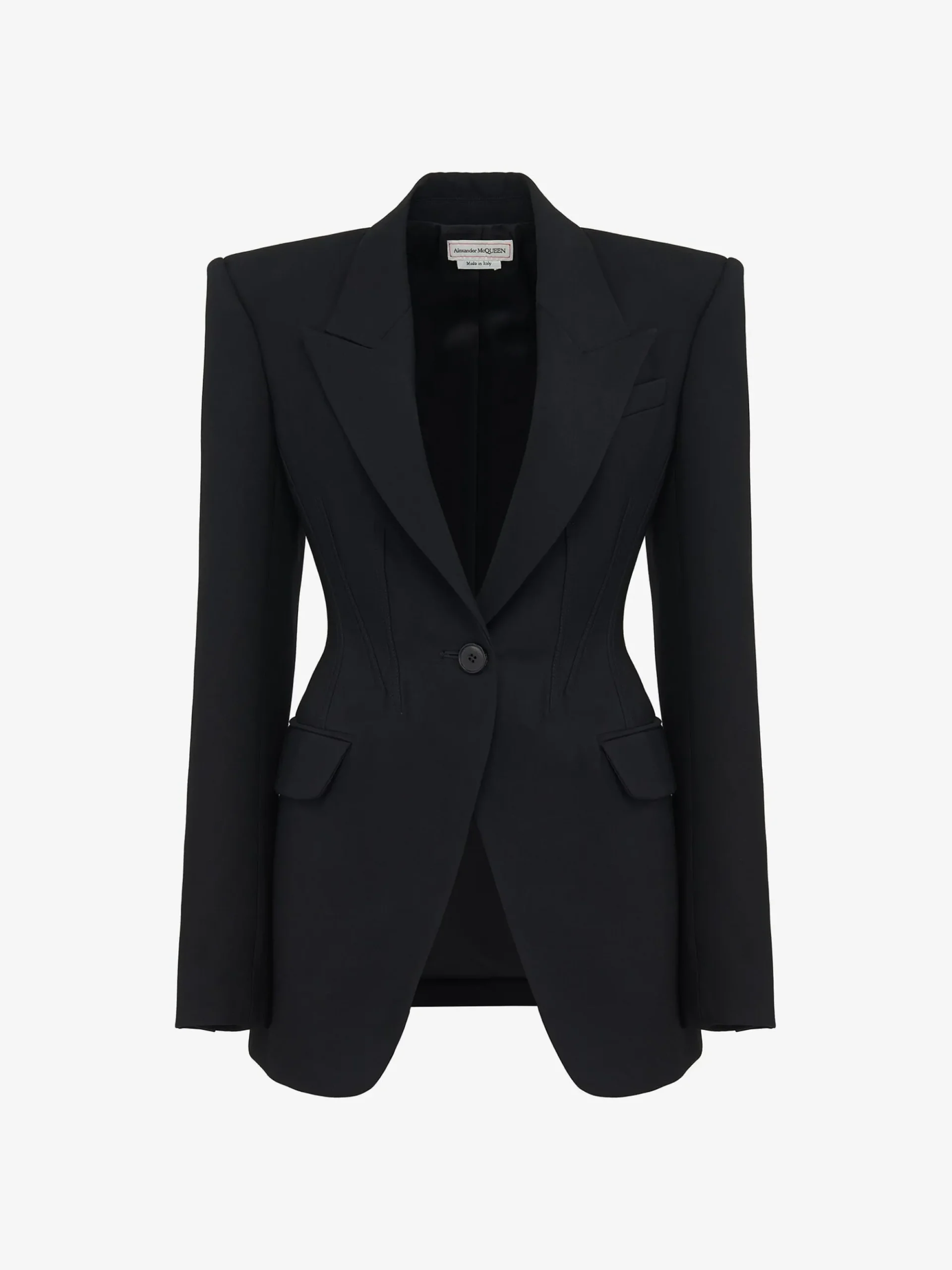 Women's Corset Detail Jacket in >Alexander McQueen Outlet