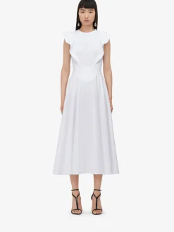 Women's Corset Midi Skirt in >Alexander McQueen Store