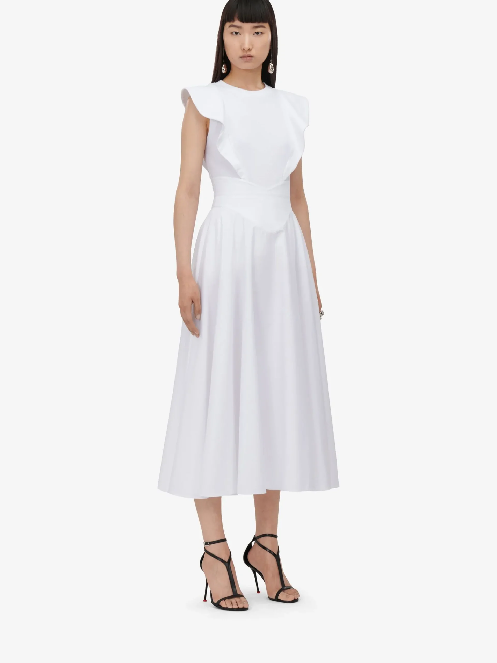 Women's Corset Midi Skirt in >Alexander McQueen Store