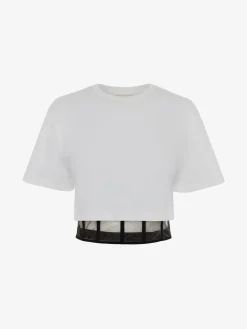 Women's Corset T-shirt in >Alexander McQueen Store