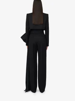 Women's Cropped Tuxedo Jacket in ><noscript><img width=