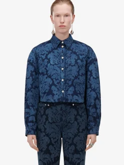 Women's Damask Asymmetric Shirt in ><noscript><img width=