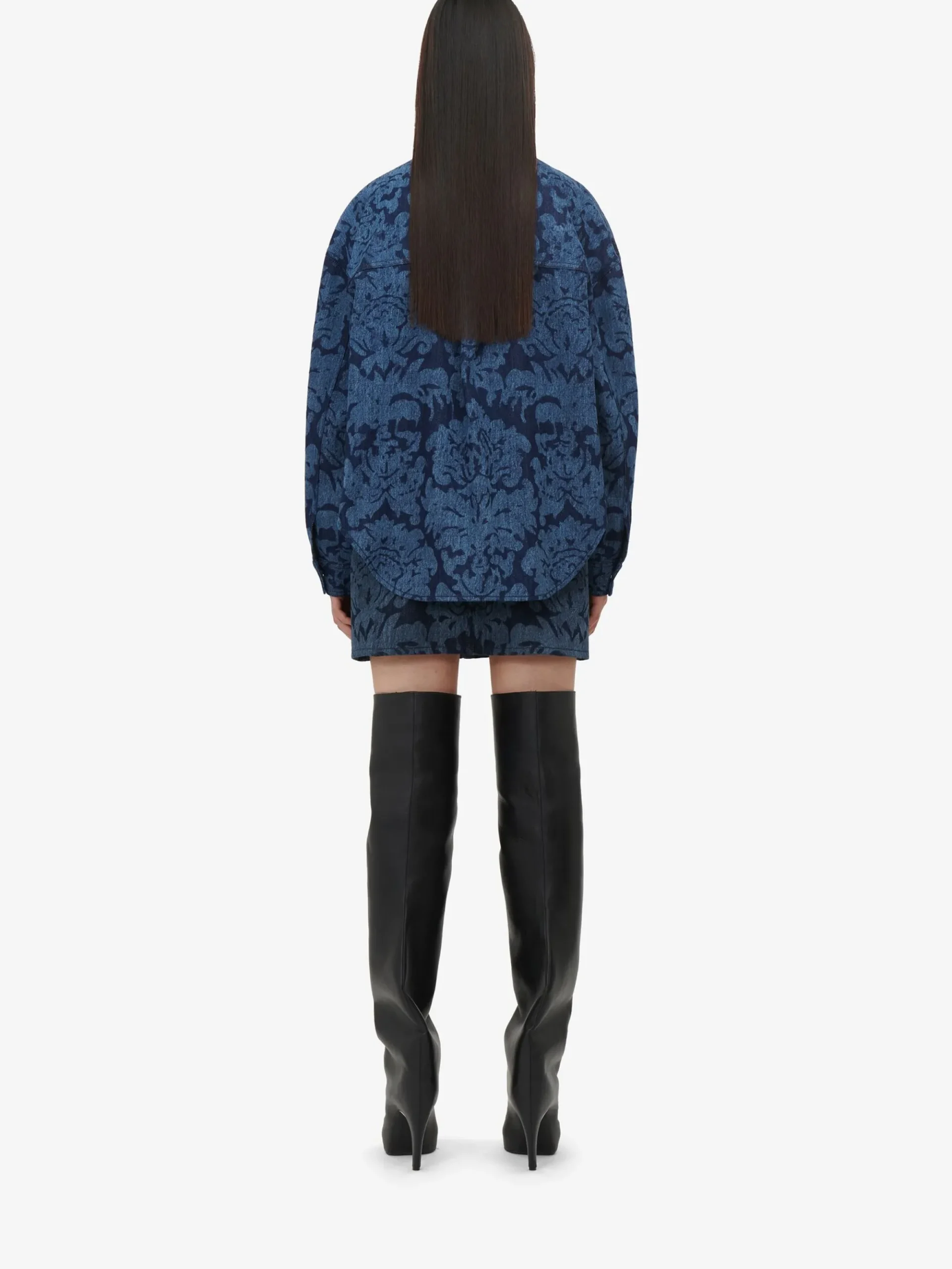 Women's Damask Mini Skirt in >Alexander McQueen Cheap