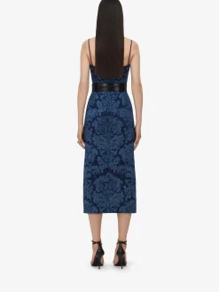 Women's Damask Pencil Dress in ><noscript><img width=